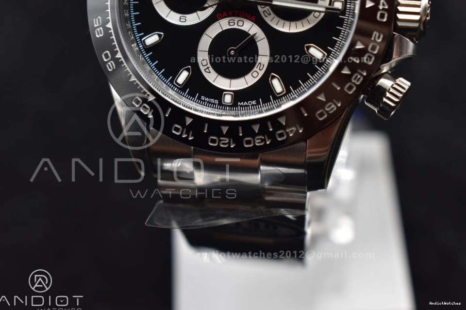 SS Daytona Dial And 728 MoistureWicking 116500 V3 Bracelet Black Case Clean 904L 0125